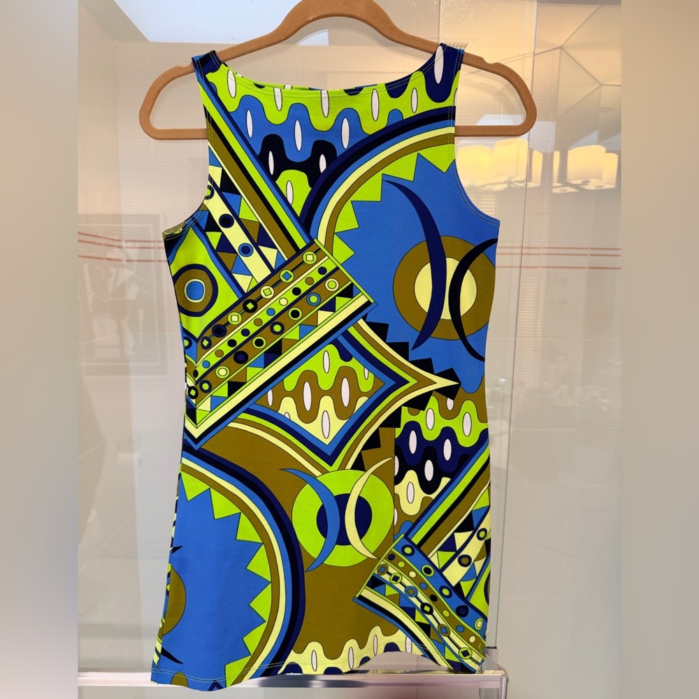 Retro Geometric Sleeveless minidress Dress